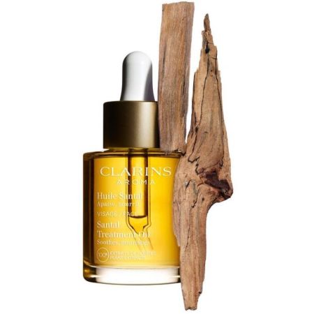 Clarins Huile Santal Aceite facial proporciona confort y efecto calmante con extractos 100% puros de plantas 30 ml