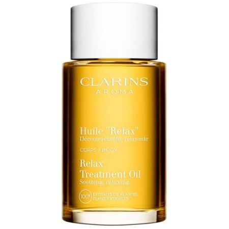 Clarins Huile "Relax" Body Lotion Aceite corporal relajante nutritivo calma y alivia el estrés y la fatiga piel suave y satinada 100 ml