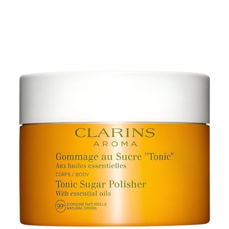 Clarins Aroma Gommage Au Sucre "Tonic" Exfoliante corporal elimina células muertas e impurezas a base de cristales de azúcar  250 ml