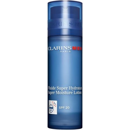 Clarins Men Fluide Super Hydratant Spf 20 Fluido no graso de rápida absorción hidrata y protege para máxima sensación de confort 50 ml