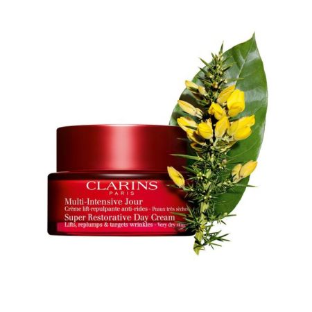 Clarins Multi-Intensive Jour Peaux Très Sèches Crema de día antiarrugas reafirmante piel visiblemente más rellenadada y firme para piel seca 50 ml