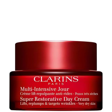 Clarins Multi-Intensive Jour Peaux Très Sèches Crema de día antiarrugas reafirmante piel visiblemente más rellenadada y firme para piel seca 50 ml