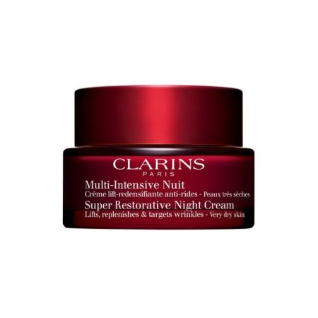 Clarins Multi-Intensive Nuit Piel Seca Crema de día hidratante reafirmante yu antiarrugas piel más flexible rellenada y confortable al instante 50 ml