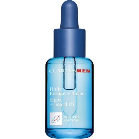 Clarins Men Huile Rasage+Barbe Aceite de afeitar facilita el afeitado fortalece suaviza y modela la barba 30 ml