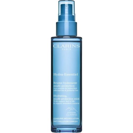 Clarins Hydra-Essentiel Brume Hydratante Multi-Protection Bruma facial hidratante formulada con un 98% de ingredientes naturales 75 ml