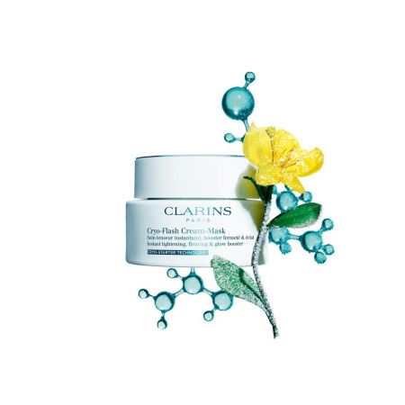 Clarins Cryo-Flash Cream-Mask Mascarilla facial tratamiento 7 días antiedad con efecto tensor y luminosidad inmediata 75 ml