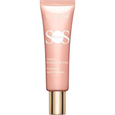 Clarins Sos Primer Atténue Les Signes De Fatigue Prebase de maquillaje atenúa signos de fatiga prepara hidrata ilumina y reaviva la piel 24 horas 30 ml