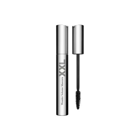 Clarins Wonder Volume Mascara Xxl Máscara de pestañas con cepillo de fibra de ricino para  mirada intensa hasta 12 horas de duración