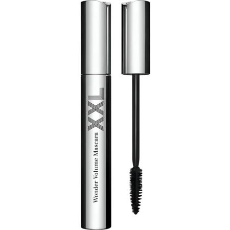 Clarins Wonder Volume Mascara Xxl Máscara de pestañas con cepillo de fibra de ricino para  mirada intensa hasta 12 horas de duración