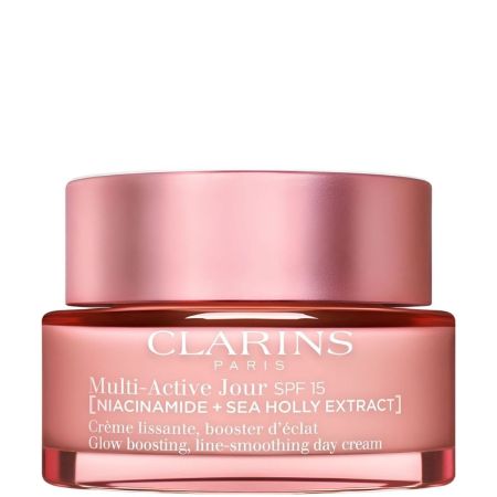 Clarins Multi-Active Jour Spf 15 Crema de día nutre alisa y potencia la luminosidad combatiendo primeras arrugas para piel lisa y más joven 50 ml