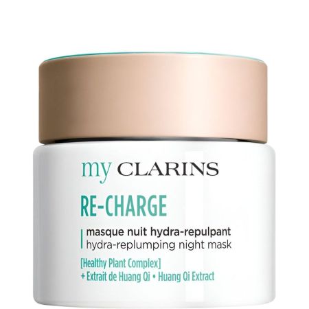 Clarins My Clarins Re-Charge Masque Nuit Hydra-Repulpant Mascarilla de noche fresca y fundente relaja redensifica y recarga la piel 50 ml