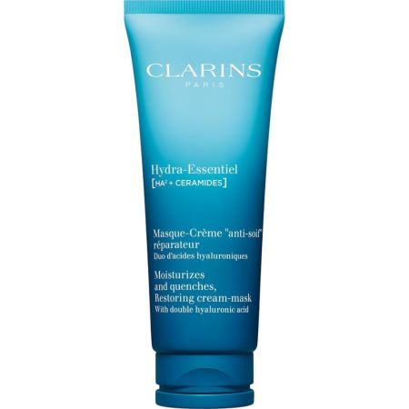 Clarins Hydra Essentiel Masque-Crème "Anti-Soif" Réparateur Mascarilla facial hidratante y refrescante para piel fortalecida con extracto de kalanchoe 75 ml