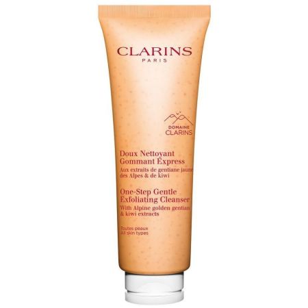 Clarins Doux Nettoyant Gommant Éxpress Limpiador exfoliante multifunción elimina impurezas maquillaje y células muertas 125 ml