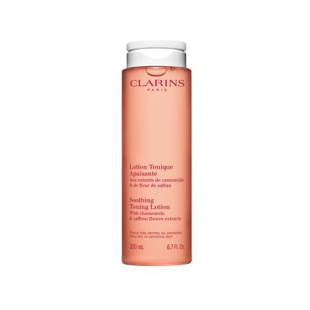 Clarins Lotion Tonique Apaisante Piel Seca/Sensible Loción tónica calmante restaura el equilibrio de la microbiota cutánea 200 ml