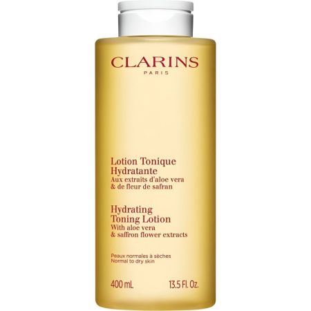 Clarins Lotion Tonique Hydratante Formato Especial Loción tónica hidratante restaura el equilibrio de la microbiota cutánea piel suave y fresca 400 ml