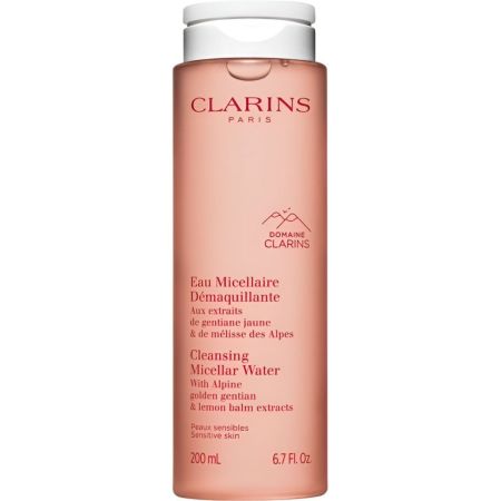 Clarins Eau Micellaire Démaquillante Agua micelar desmaquillante fluida y fresca con hierbas alpinas elimina de forma suave y rápida 200 ml