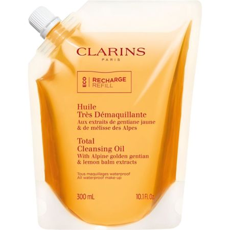 Clarins Huile Très Démaquillante Recarga Aceite desmaquillante suave y enriquecido ayuda a calmar y suavizar la piel 300 ml