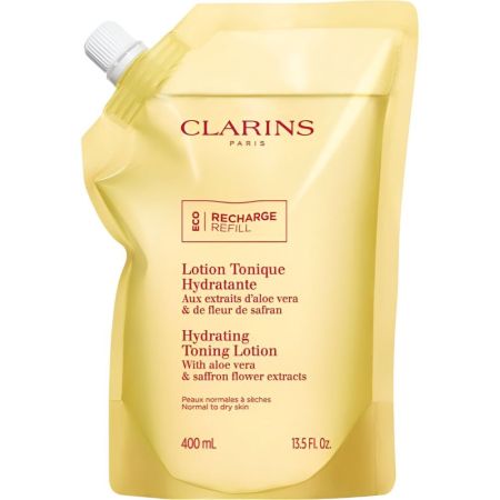 Clarins Lotion Tonique Hydratante Recarga Loción tónica hidratante restaura el equilibrio de la microbiota cutánea piel suave y fresca 400 ml