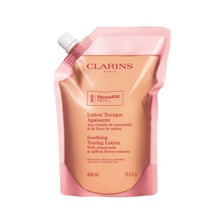 Clarins Lotion Tonique Apaisante Recarga Loción tónica calmante restaura el equilibrio de la microbiota cutánea 400 ml