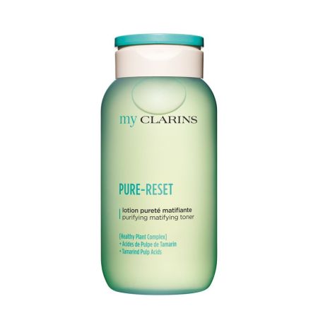 Clarins My Clarins Pure-Reset Lotion Pureté Matifiante Tónico limpiador profundo lucha contra las impurezas equilibra la piel y alisa su superficie 200 ml