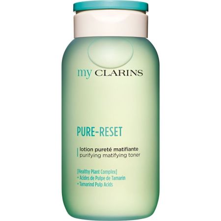 Clarins My Clarins Pure-Reset Lotion Pureté Matifiante Tónico limpiador profundo lucha contra las impurezas equilibra la piel y alisa su superficie 200 ml