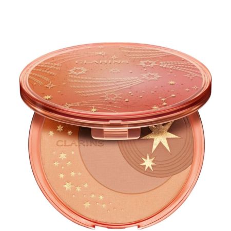 Clarins Bronzing Compact Summer Edición Limitada Polvos bronceadores con tratamiento rostro unificado y radiante efecto buena cara al instante