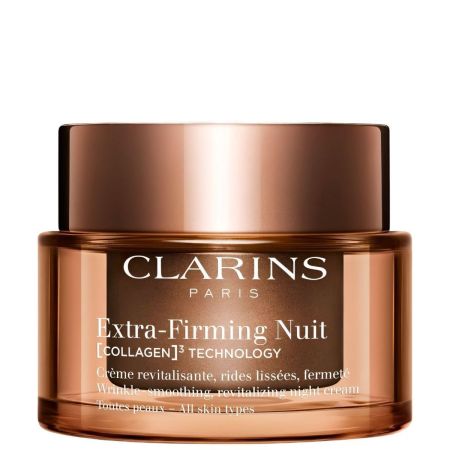 Clarins Extra-Firming Nuit Todo Tipo De Piel Crema de noche hidratante antiedad reafirma y reduce arrugas piel más lisa y uniforme 50 ml