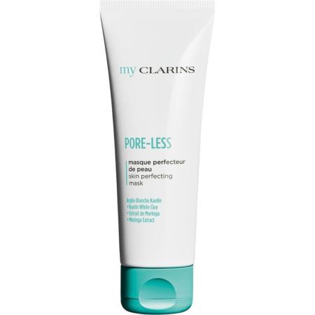 Clarins My Clarins Pore-Less Masque Perfecteur De Peau Mascarilla de arcilla vegana limpia capta y absorbe las impurezas para una piel suave y limpia 50 ml