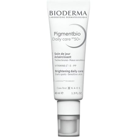 Bioderma Pigmentbio Daily Care Soin De Jour Éclaircissant Spf 50+ Crema hidratante facial antimanchas ilumina y unifica el tono para piel unificada 8 horas 40 ml