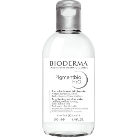 Bioderma Pigmentbio H2o Eau Micellaire Éclaircissante Agua micelar iluminadora limpia con suavidad y desmaquilla elimando impurezas 250 ml