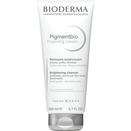 Bioderma Pigmentbio Foaming Cream Nettoyant Éclaircissant Crema despigmentante limpia y exfolia fomentando la desaparición de manchas oscuras 200 ml