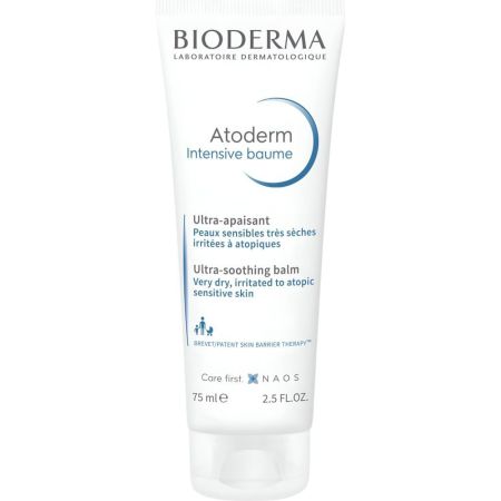 Bioderma Atoderm Intensive Baume Ultra-Apaisant Facial Bálsamo facial cuidado intensivo reparador antiprurito ultracalmante y ultranutritivo 75 ml