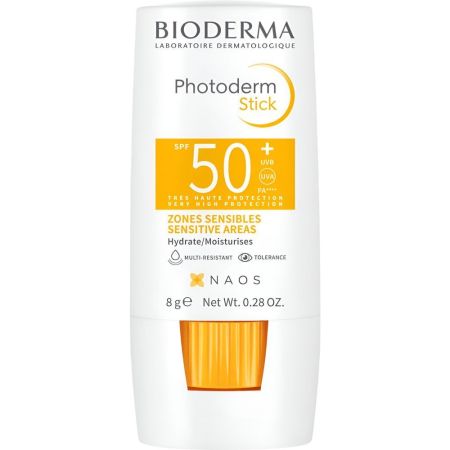 Bioderma Photoderm Stick Spf 50+ Protector solar estimula el sistema de defensas de la piel en zonas sensibles 8 gr