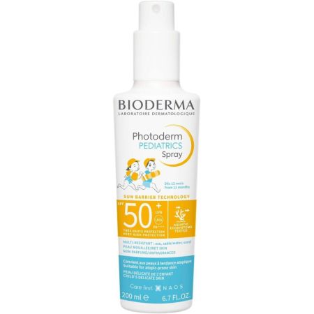 Bioderma Photoderm Pediatrics Spray Spf 50+ Protector solar para niños aprobada por pediatras a partir de 12 meses 200 ml