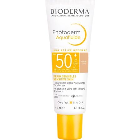 Bioderma Photoderm Aquafluide Spf 50+ Protector solar facial proporciona una protección óptima contra los estragos de los rayos 40 ml