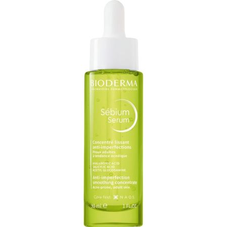 Bioderma Sébium Serum Concentré Lissant Anti-Imperfections Sérum ecobiológico antiimperfecciones alisa la piel y reduce líneas de expresión 30 ml