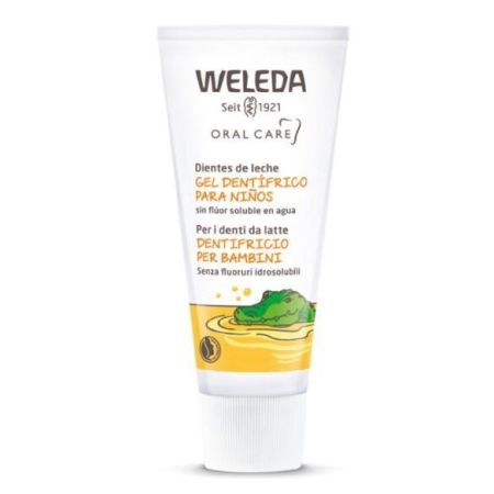 Weleda Oral Care Dientes De Leche Gel Dentífrico Para Niños Pasta de dientes natural sin flúor limpia elimina y protege encías para niños 50 ml