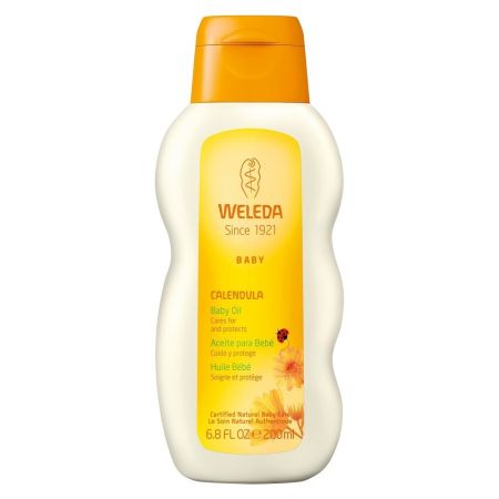 Weleda Baby Calendula Baby Oil Aceite de caléndula cuida y protege la piel del bebé 200 ml