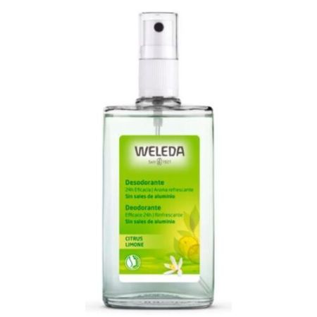 Weleda Citrus Lemone Desodorante Spray Desodorante sin sales de aluminio 24 horas 100 ml