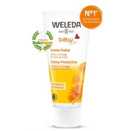 Weleda Baby Crema Pañal Crema para pañal protege y alivia la piel enrojecida del culito del bebé 75 ml