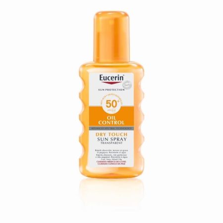 Eucerin Oil Control Dry Touch Sun Spray Transparent Spf 50 Protector solar transparente no graso y de textura ligera 200 ml