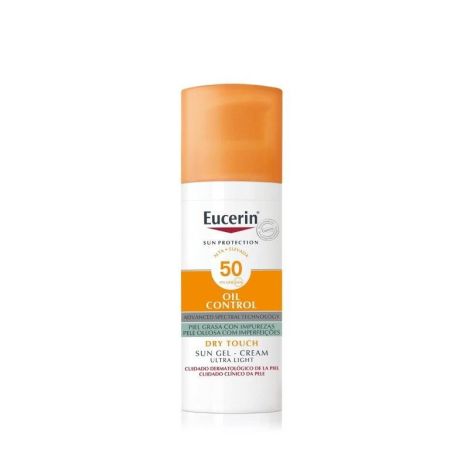 Eucerin Oil Control Spf 50 Protector solar ofrece un efecto antibrillos de duración hasta 8 horas 50 ml