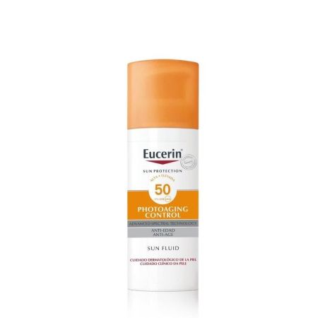 Eucerin Photoaging Control Sun Fluid Spf 50 Protector solar antiedad de rápida absorción protege de los daños provocados por el sol 50 ml