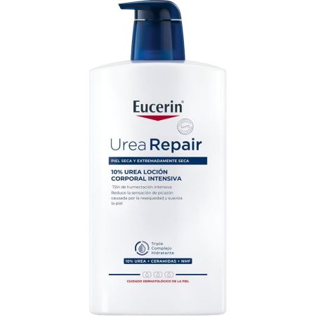 Eucerin Urea Repair 10% Urea Loción Corporal Intensiva Loción corporal hidratante ofrece fórmula exclusiva aliviando aspereza y tirantez hasta 72 horas