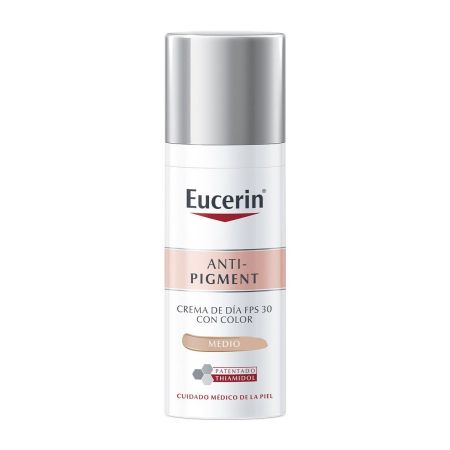 Eucerin Anti-Pigment Crema De Día Fps 30 Con Color Medio Crema de día con color unifica al instante reduce manchas y previene su aparición 50 ml