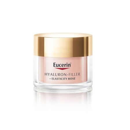 Eucerin Hyaluron-Filler + Elasticity Rosé Spf 30 Crema de día antienvejecimiento ayuda a lograr un cutis en tono rosado brillante radiante y fresco 50 ml