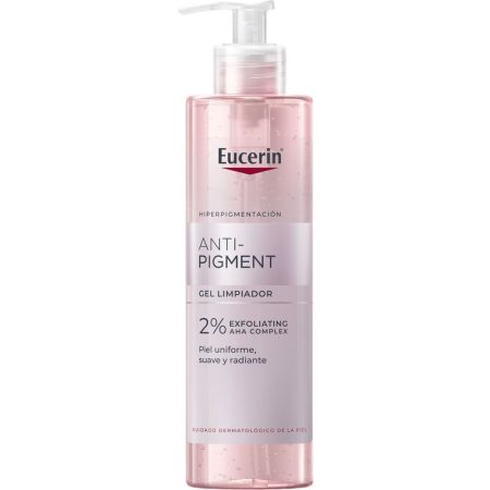 Eucerin Anti-Pigment Gel Limpiador Gel limpiador facial corrige el tono desigual de la piel y aporta luminosidad 400 ml