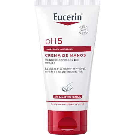 Eucerin Ph5 Crema De Manos Reduce Los Signos De La Piel Sensible Crema de manos muy suave suaviza y protege de la desecación de forma duradera 75 ml