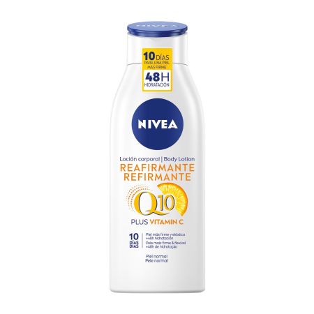 Nivea Q10 Plus Vitamina C Reafirmante Body Lotion Piel Normal Loción corporal reafirmante anticelulítico con vitamina c 400 ml