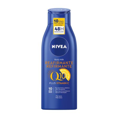 Nivea Q10 Plus Vitamina C Reafirmante Body Lotion Piel Seca Loción corporal reafirma y mejora la elasticidad ofreciendo piel firme 48 horas con agradable aroma 400 ml